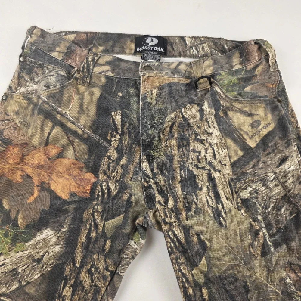 Mossy Oak Men's 38x30 Camo Hunting Pants Outdoor Casual Cotton Blend
